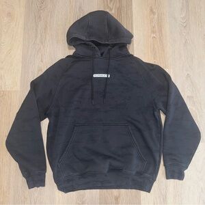 Alphalete Black Camo Hoodie with White Logo - Size Medium